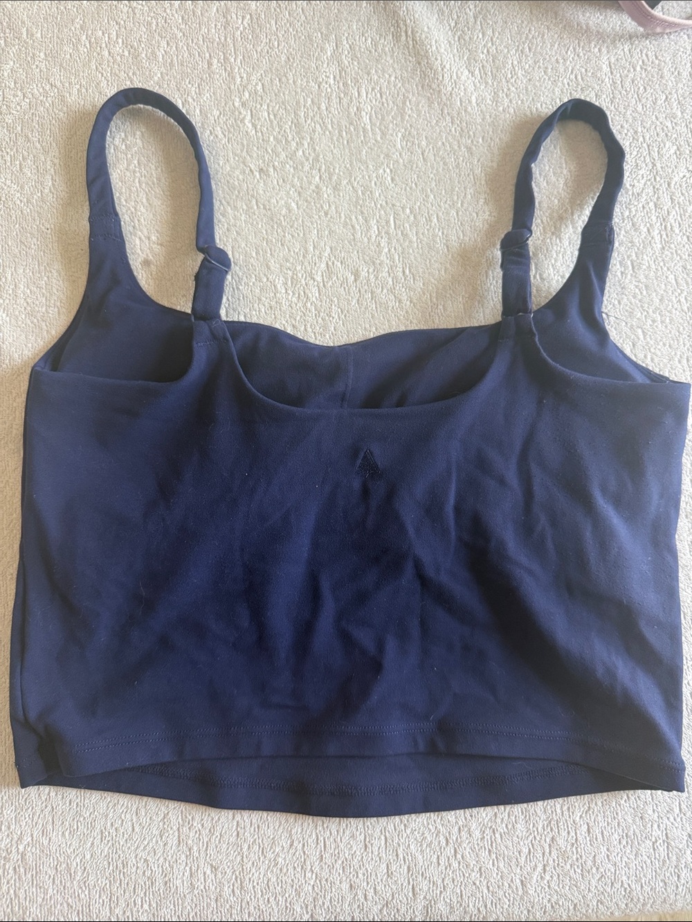 Classic Navy Blue Bandeau Bralette with Adjustable Straps